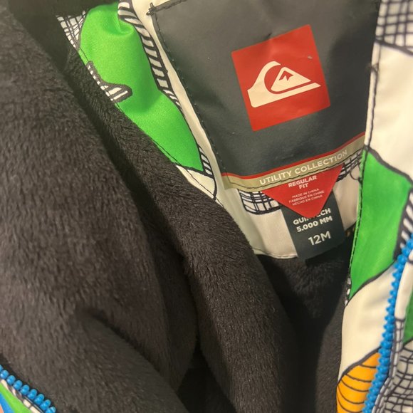 Quiksilver Baby Little Rookie One Piece Suit Snowsuit 12M - Picture 6 of 9